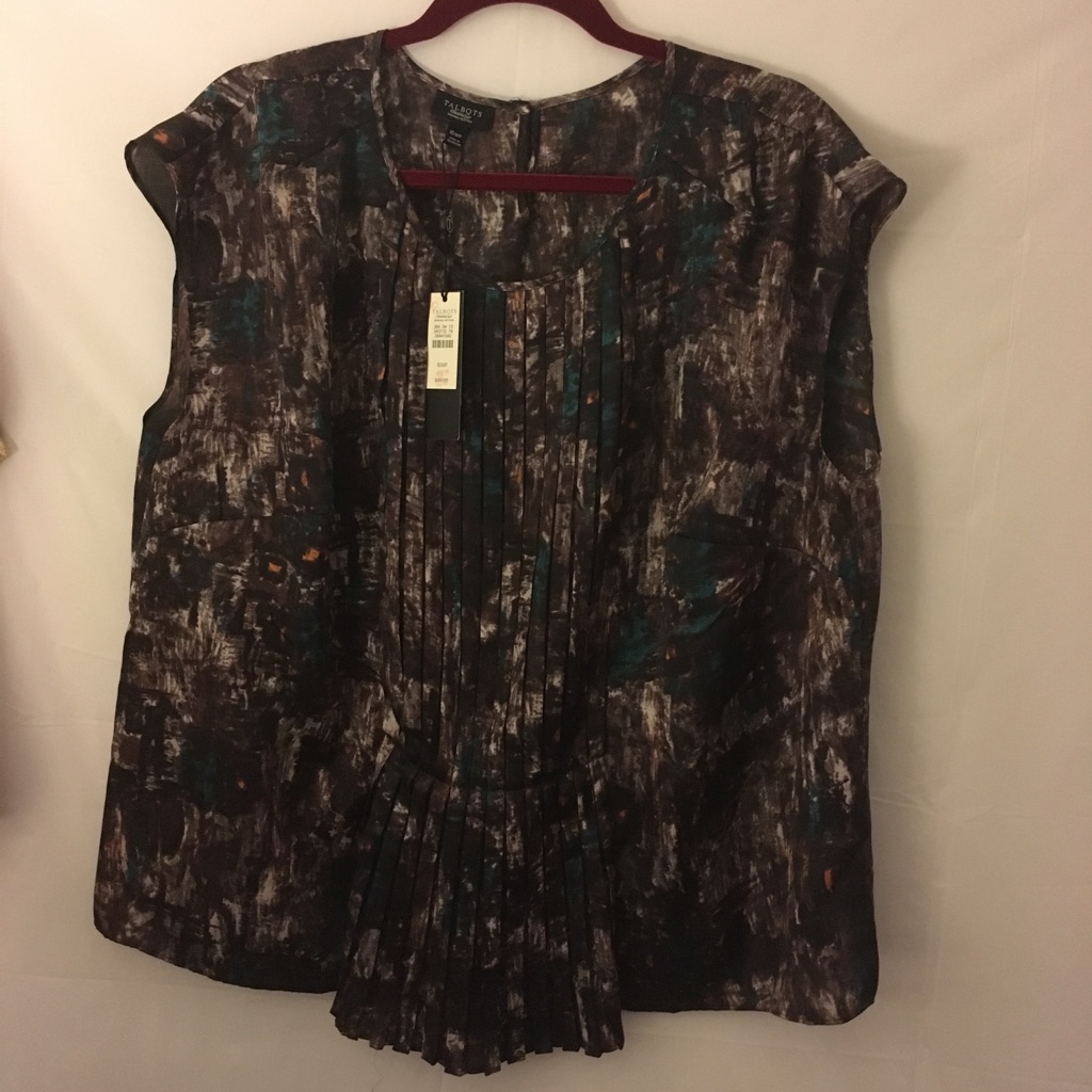 Talbots Women’s Blouse Size 16 Petite Multicolor